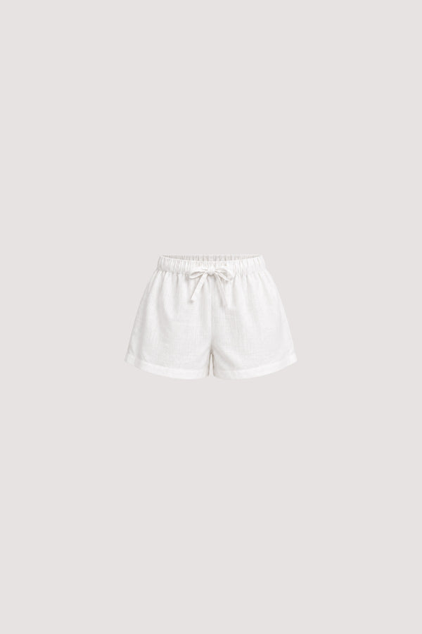 Romy Short (Mini) in White, front view, SÁRO