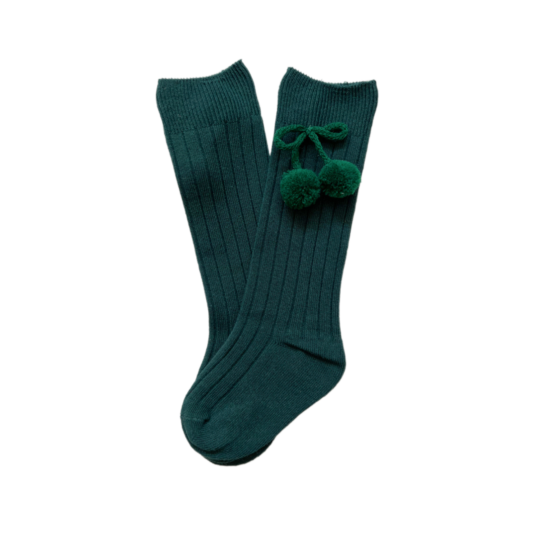 Pom Pom Socks - Green