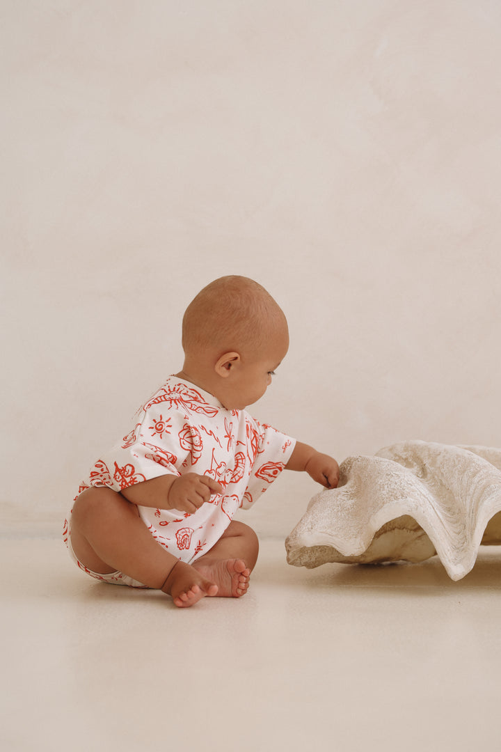 Coastline Oversized Tee Romper