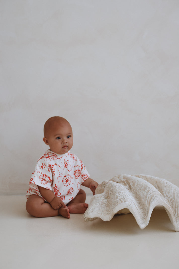 Coastline Oversized Tee Romper