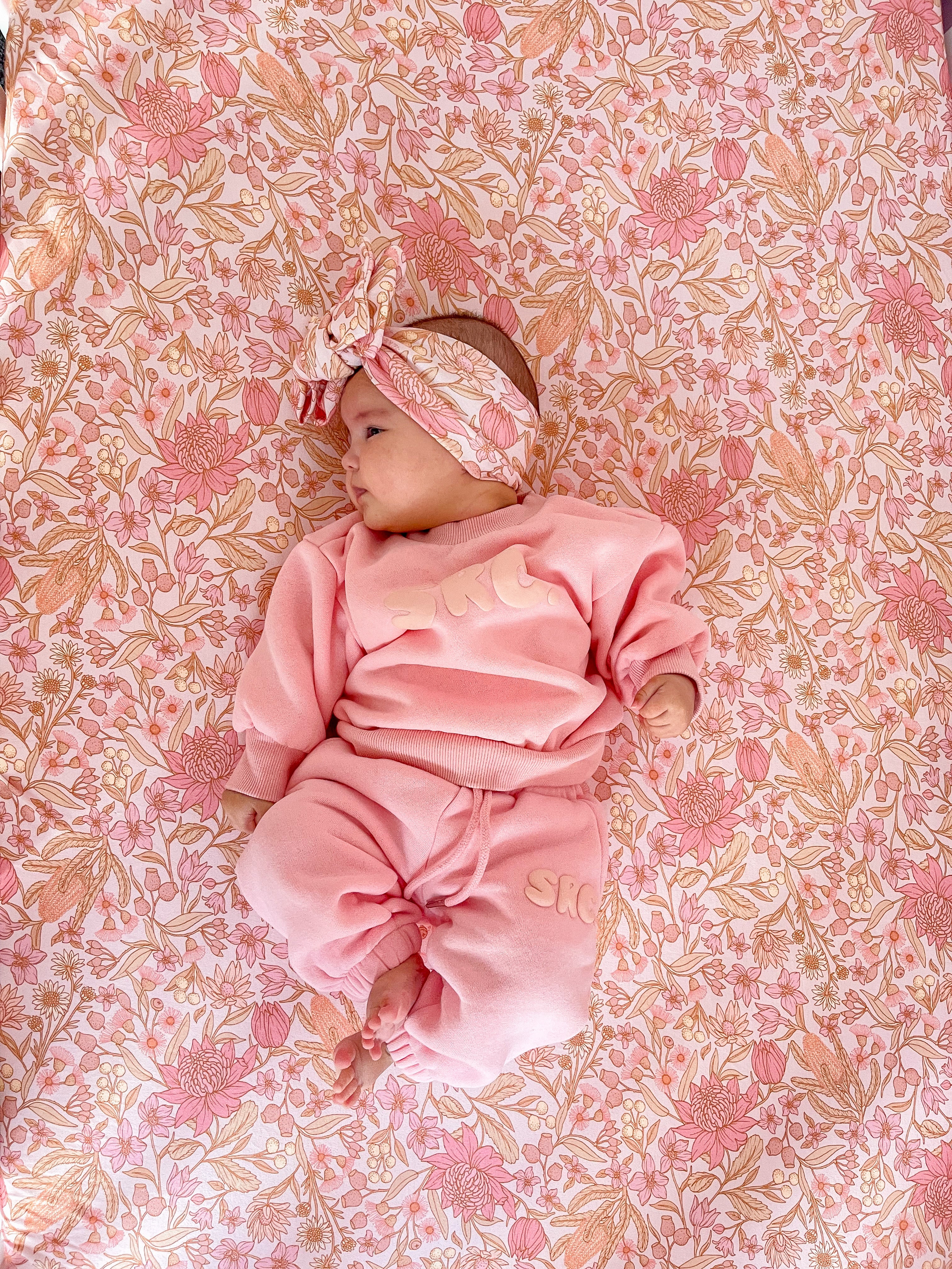 Floral cot sheets hotsell
