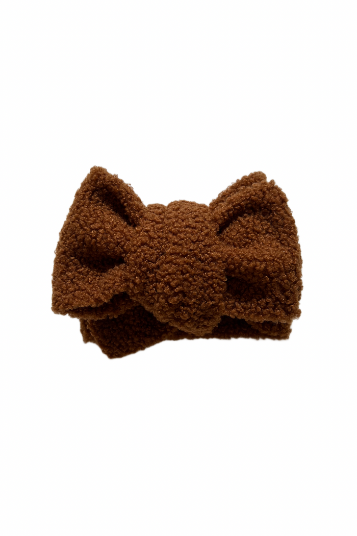 Oversized Teddy Bow - Cinnamon