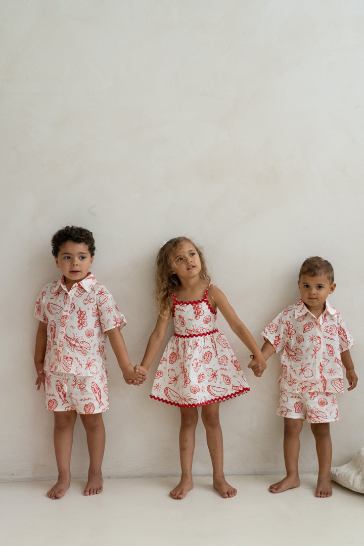 Kids Linen Set - Coastline