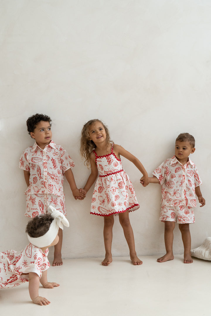 Kids Linen Set - Coastline