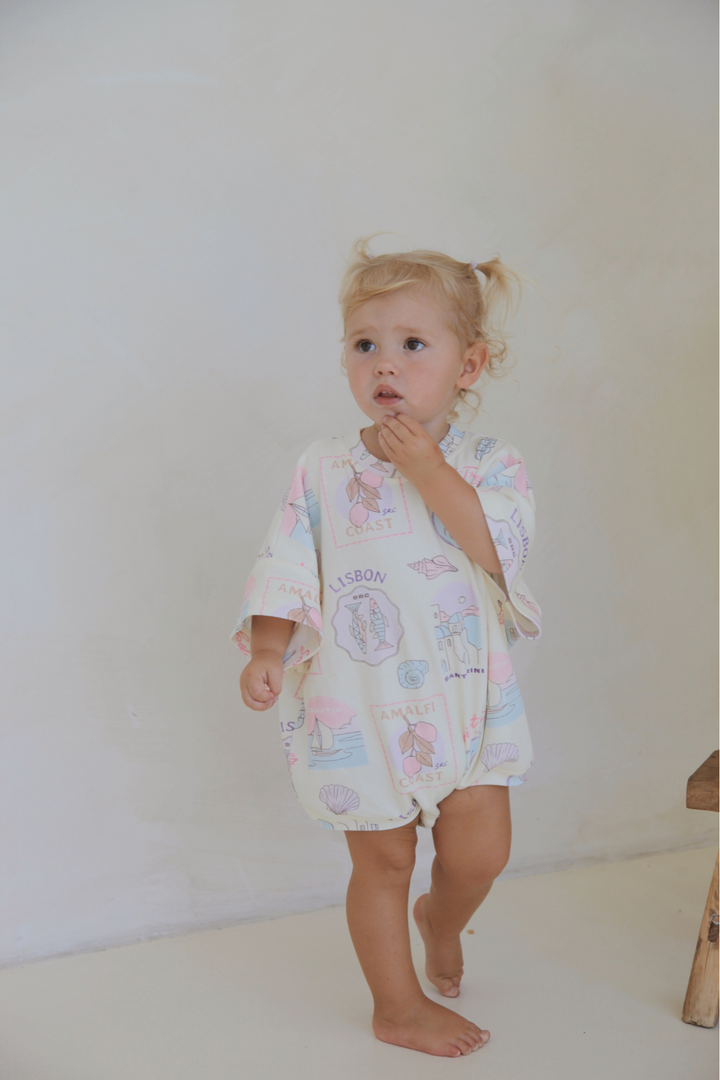 Euro Summer Oversized Tee Romper