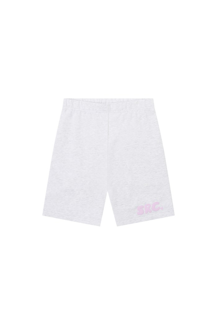 Summer Club Adults Bike Shorts in Grey Marle, product shot on a white background