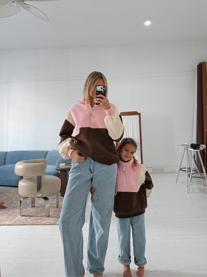 Kids Retro Oversized Pullover 2.0 - Sienna