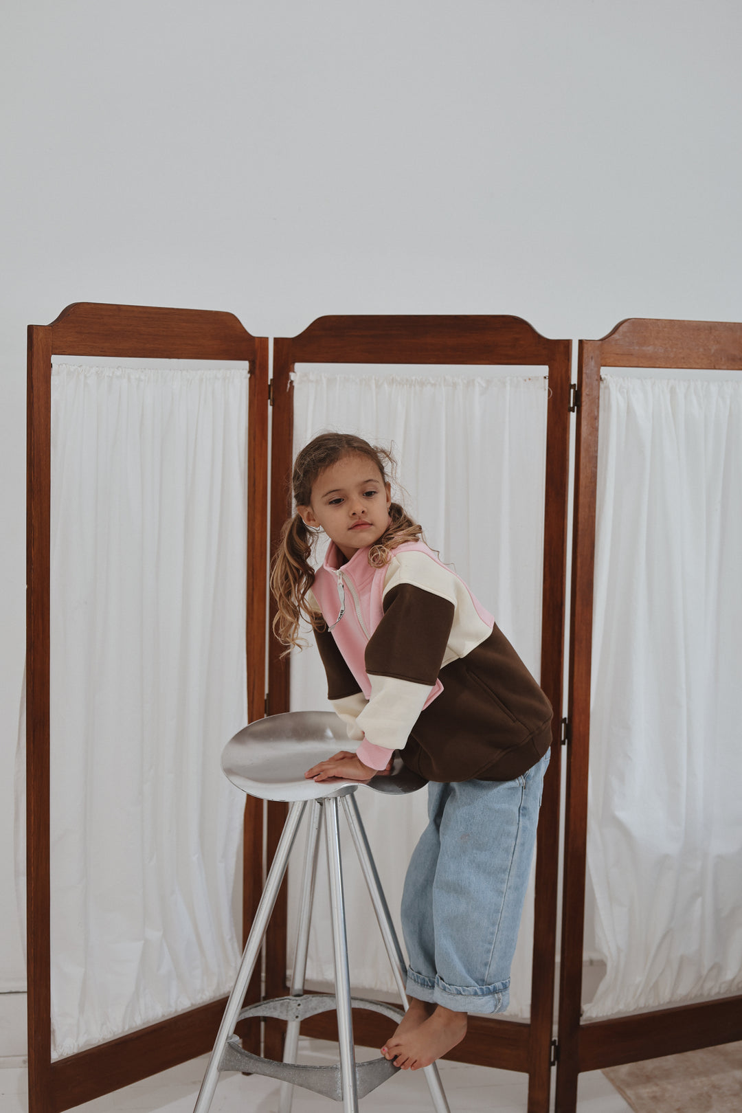 Kids Retro Oversized Pullover 2.0 - Sienna