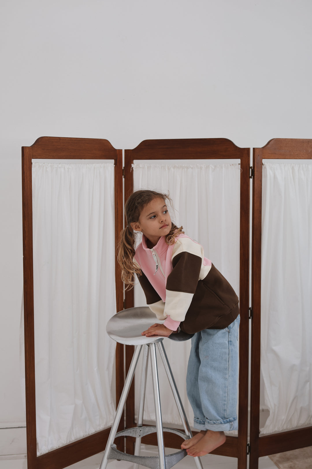 Kids Retro Oversized Pullover 2.0 - Sienna