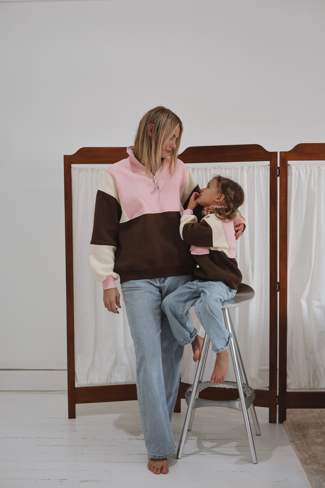 Kids Retro Oversized Pullover 2.0 - Sienna