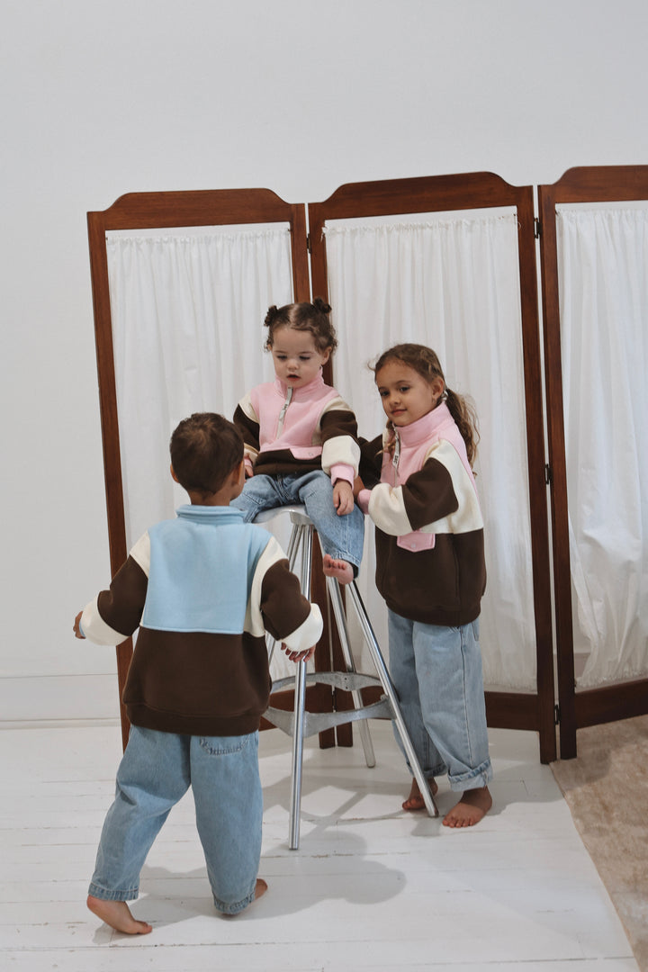 Kids Retro Oversized Pullover 2.0 - Aspen