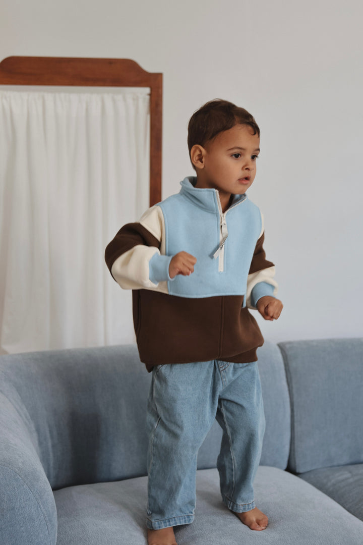 Kids Retro Oversized Pullover 2.0 - Aspen