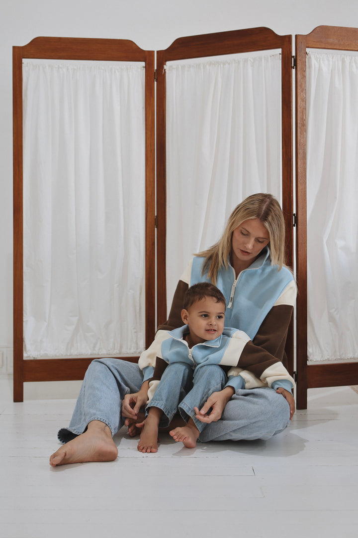 Kids Retro Oversized Pullover 2.0 - Aspen