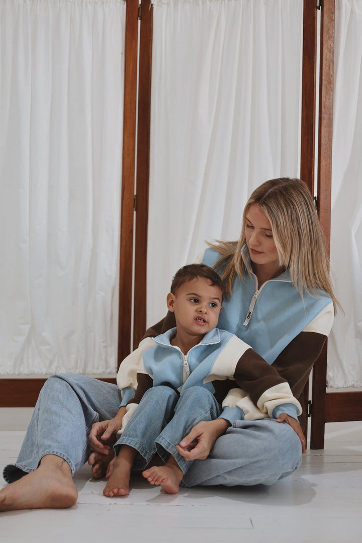 Kids Retro Oversized Pullover 2.0 - Aspen