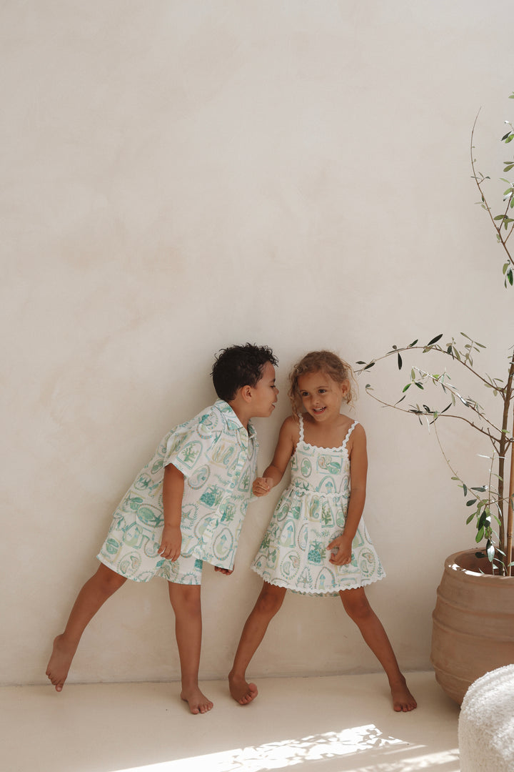 Solenne Linen Dress - Paradiso