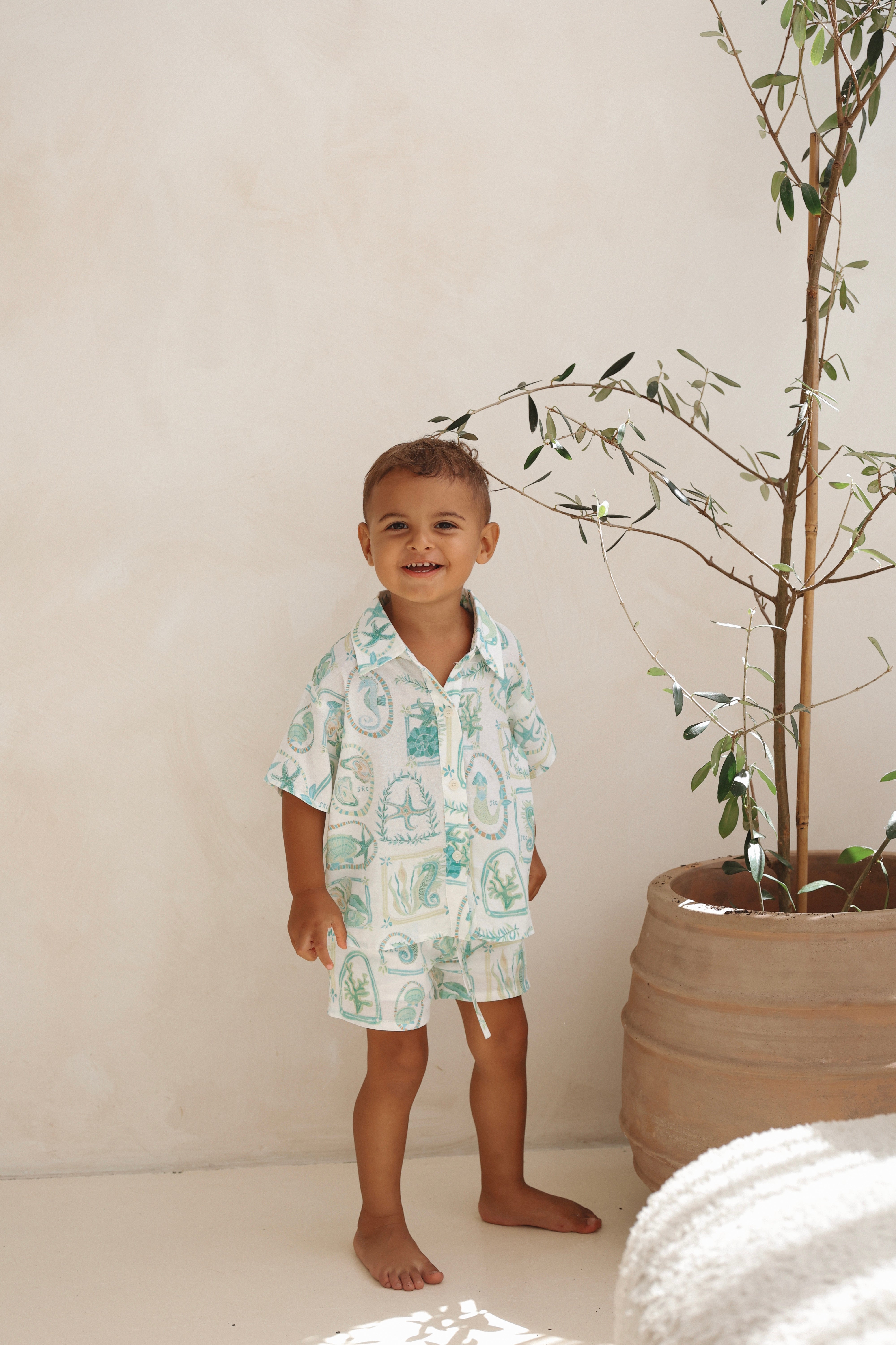 Kids Linen Set - Paradiso – skylaroseco