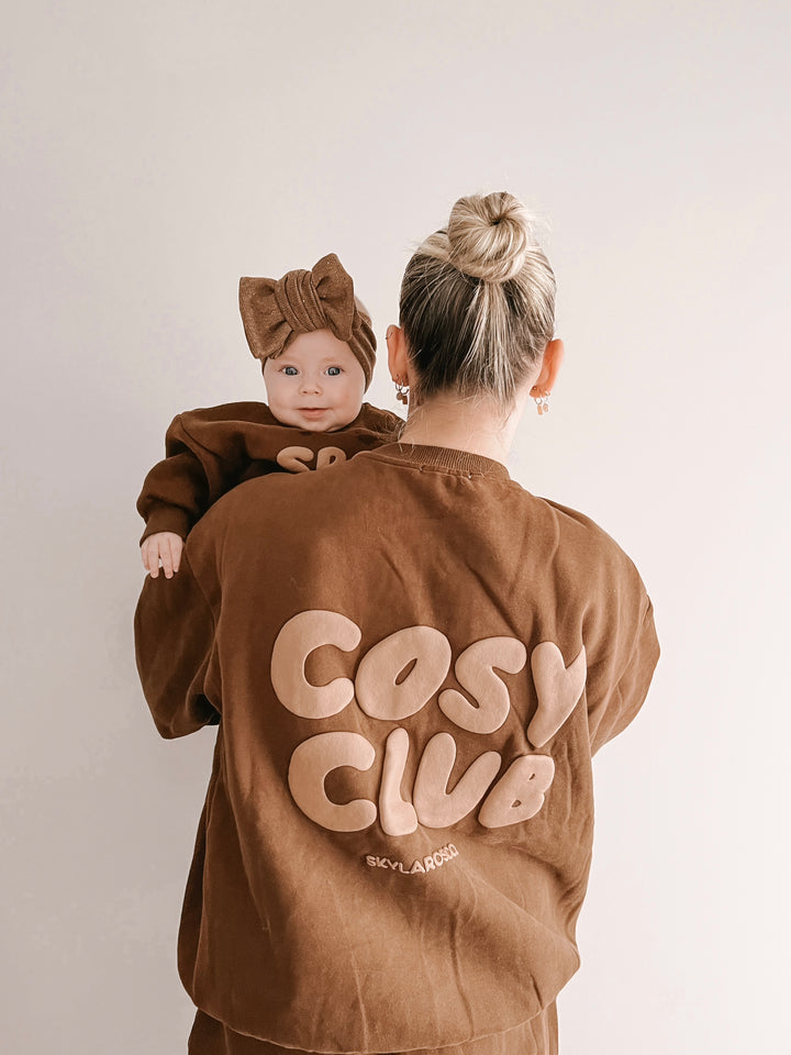 Cosy Club Adults Sweater - Chocolate Brown