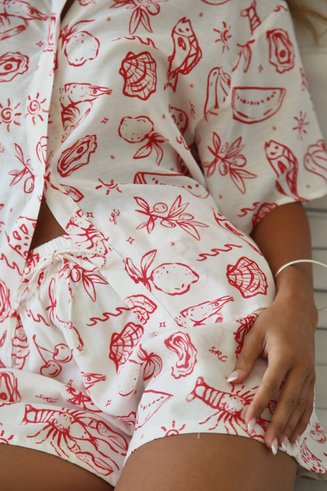 Adults Linen Shorts - Coastline