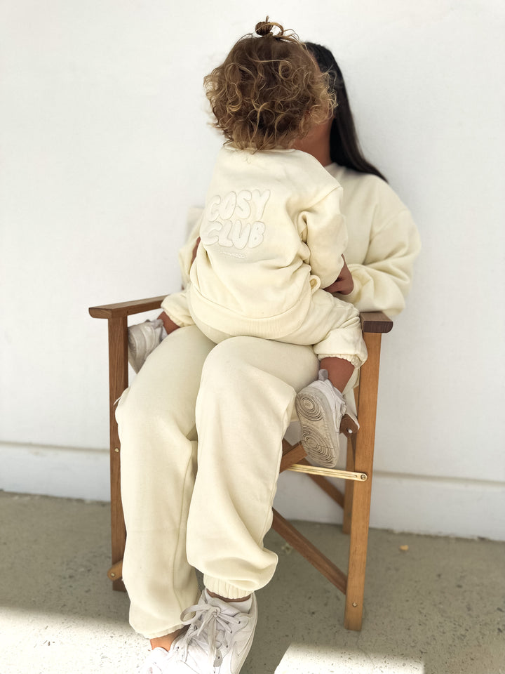 Cosy Club Adults Sweatpants Sample - Cream