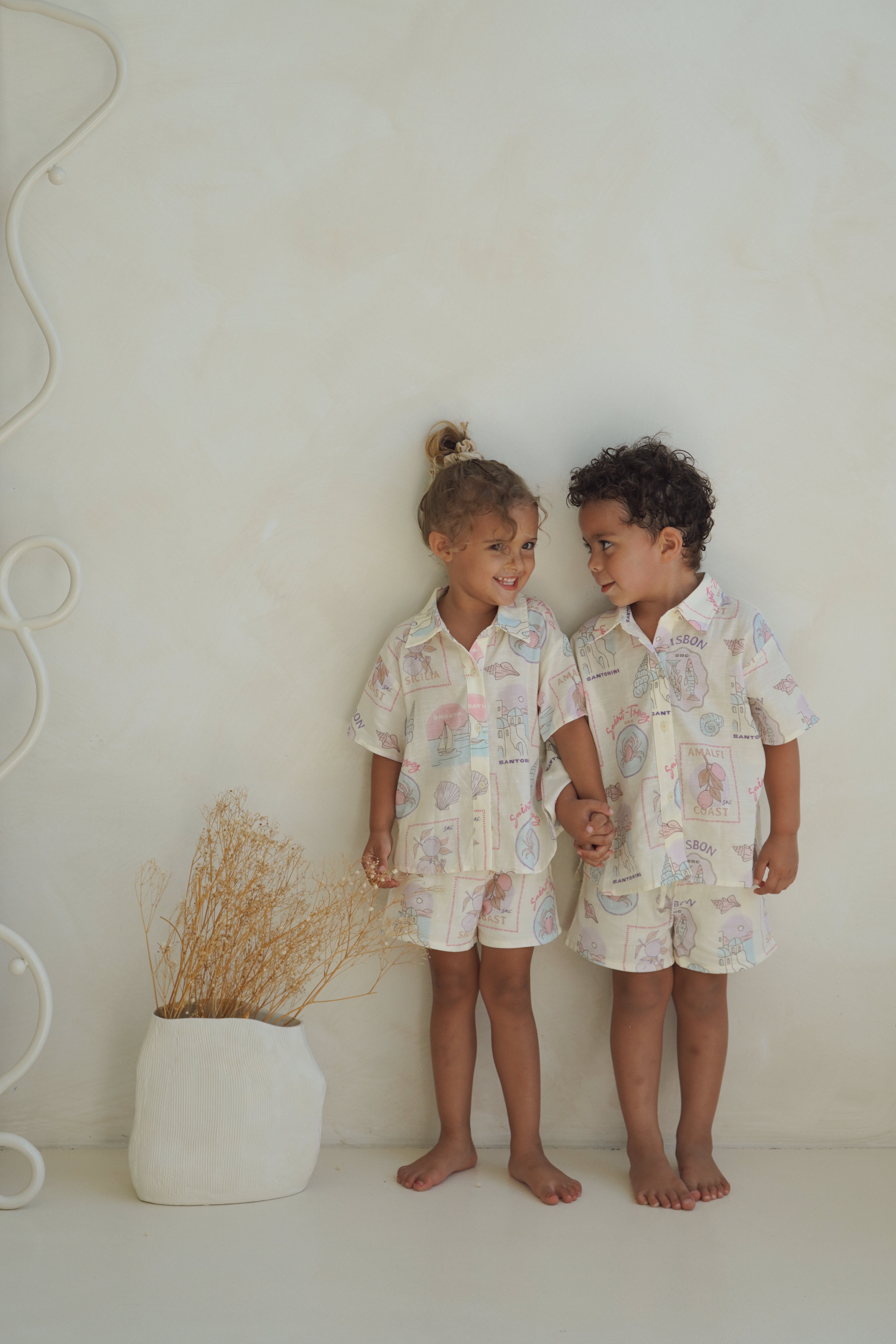 Kids Euro Summer Linen Set – skylaroseco