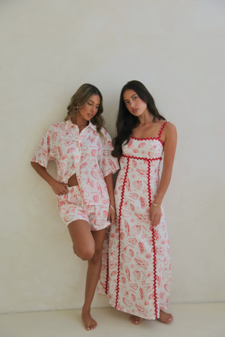 Maya Maxi Dress - Coastline