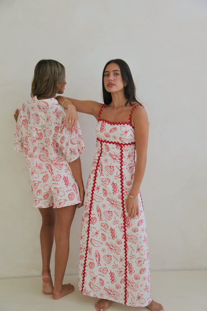 Maya Maxi Dress - Coastline