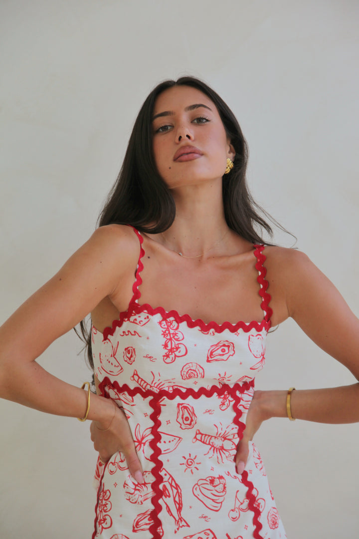 Maya Maxi Dress - Coastline