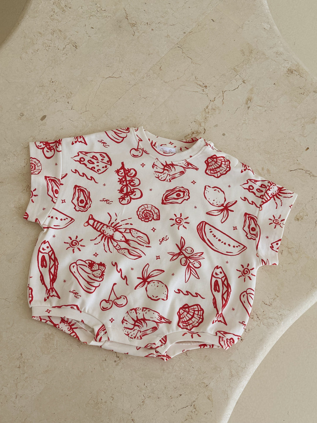 Coastline Oversized Tee Romper