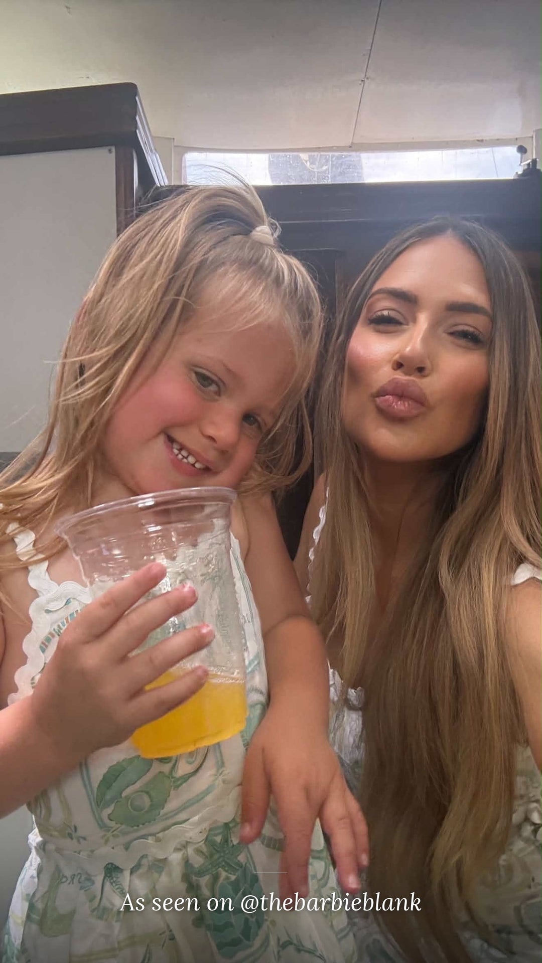 As seen on @thebarbieblank – mum and daughter selfie in the Paradiso print