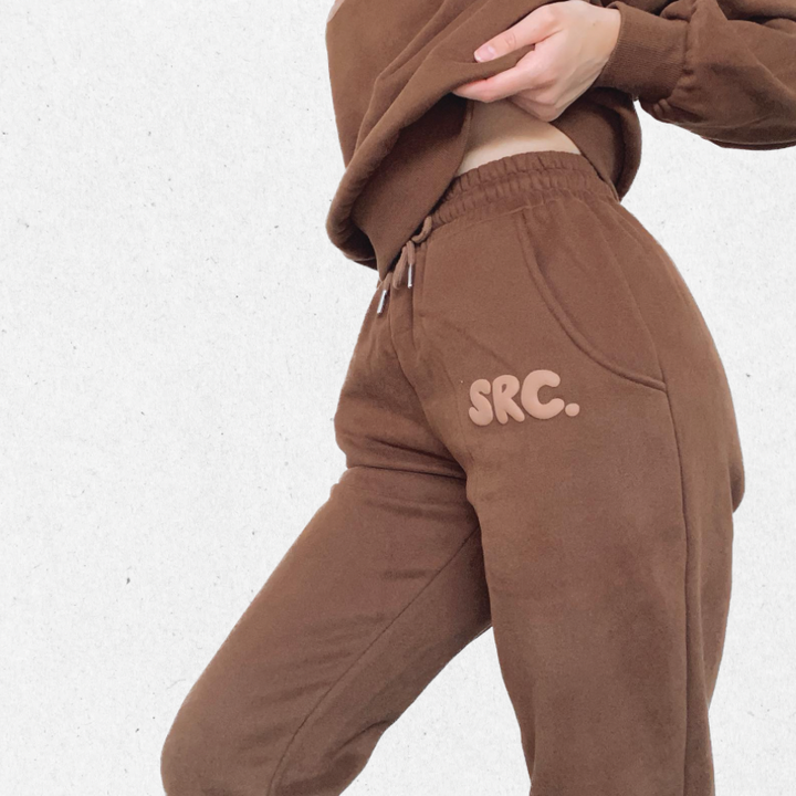 Cosy Club Adults Sweatpants - Chocolate Brown