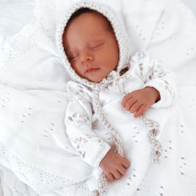 Heirloom Pointelle Baby Blanket